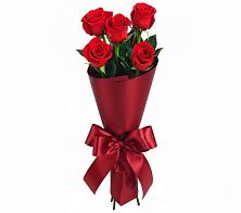 Букет 5 Красных роз Эдлесс Лав в Макарове