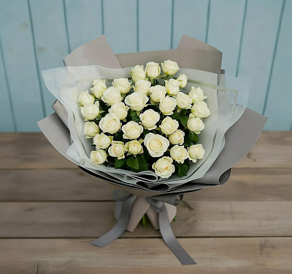Букет Белоснежная нежность в Макарове