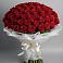 Букет 101 Красная роза Блэк Мэджик в Макарове
