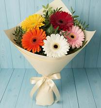 Букет цветов из:  Герберы в Макарове