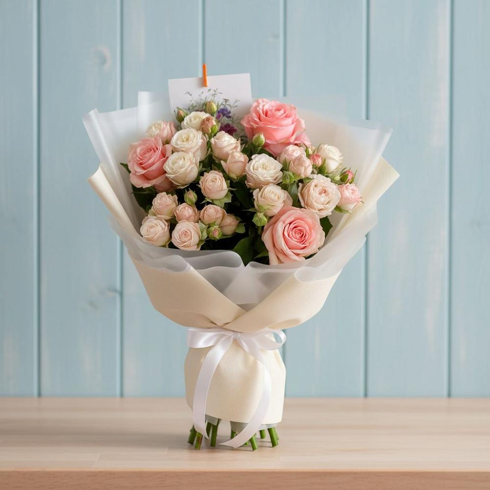 Букет цветов из: Розы в Макарове