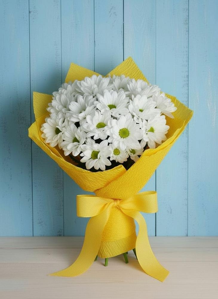 Букет цветов из: Хризантемы в Макарове