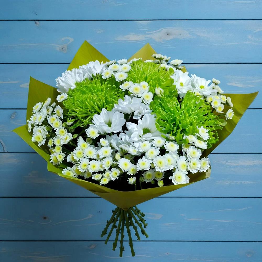 Букет цветов из: Хризантемы в Макарове