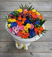 Букет цветов из:  Розы и Хризантемы #REPLACE_PRED# Макарове