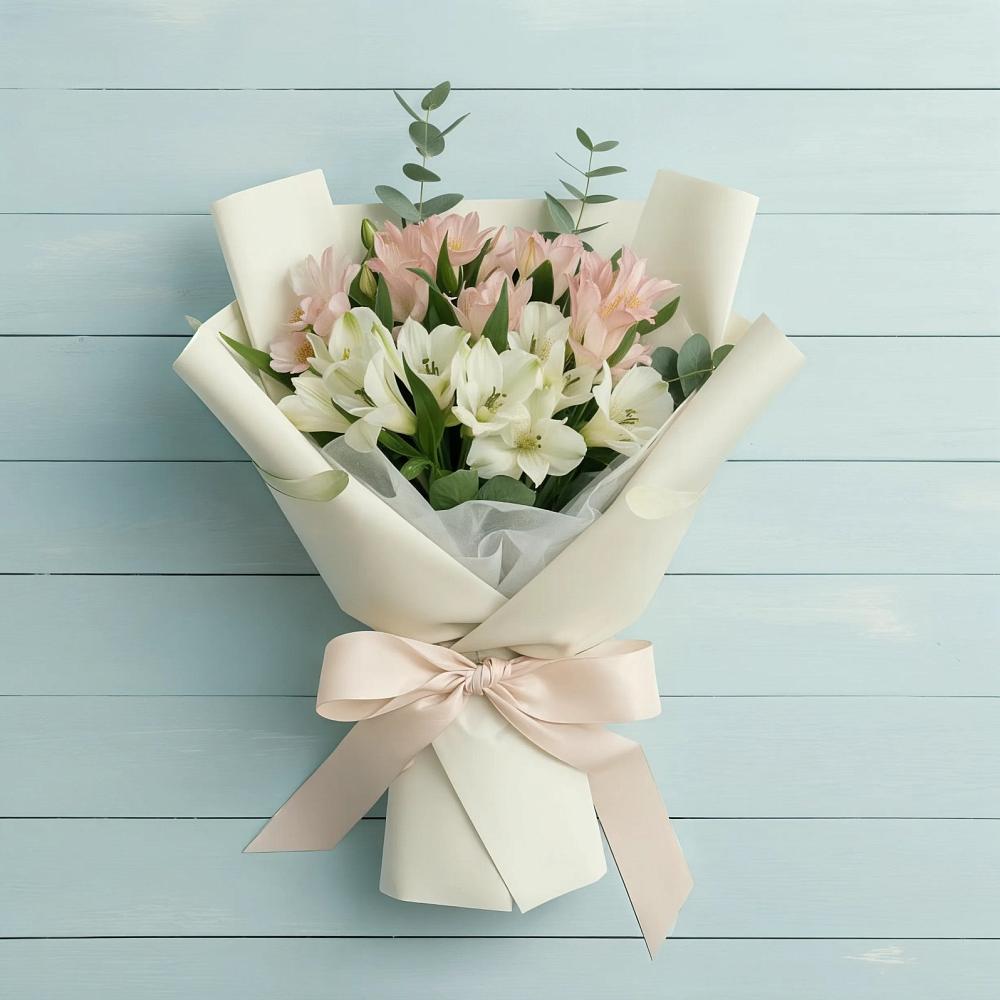 Букет цветов из: Альстромерии в Макарове