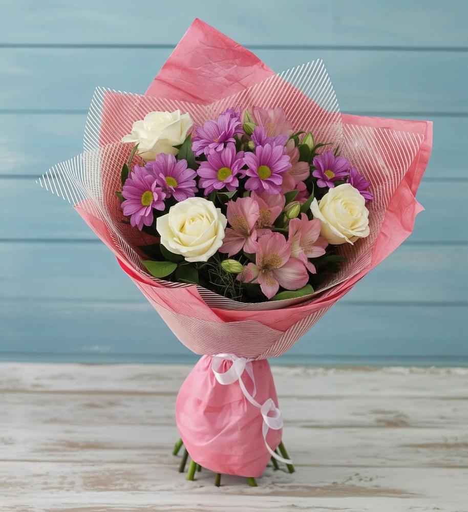 Букет цветов из: Герберы в Макарове