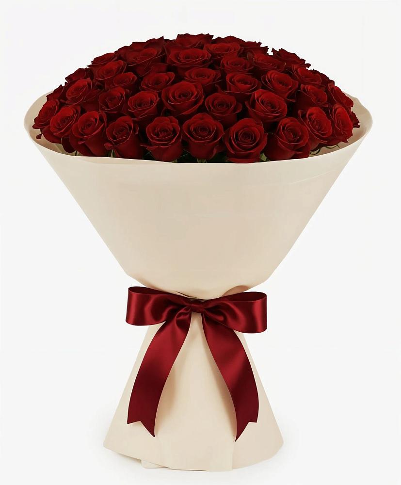 Букет 101 Бордовая роза Блэк Бакарра в Макарове