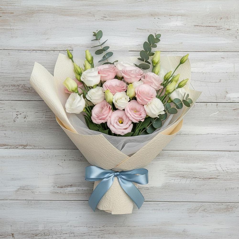 Букет цветов из: Лизиантусы в Макарове